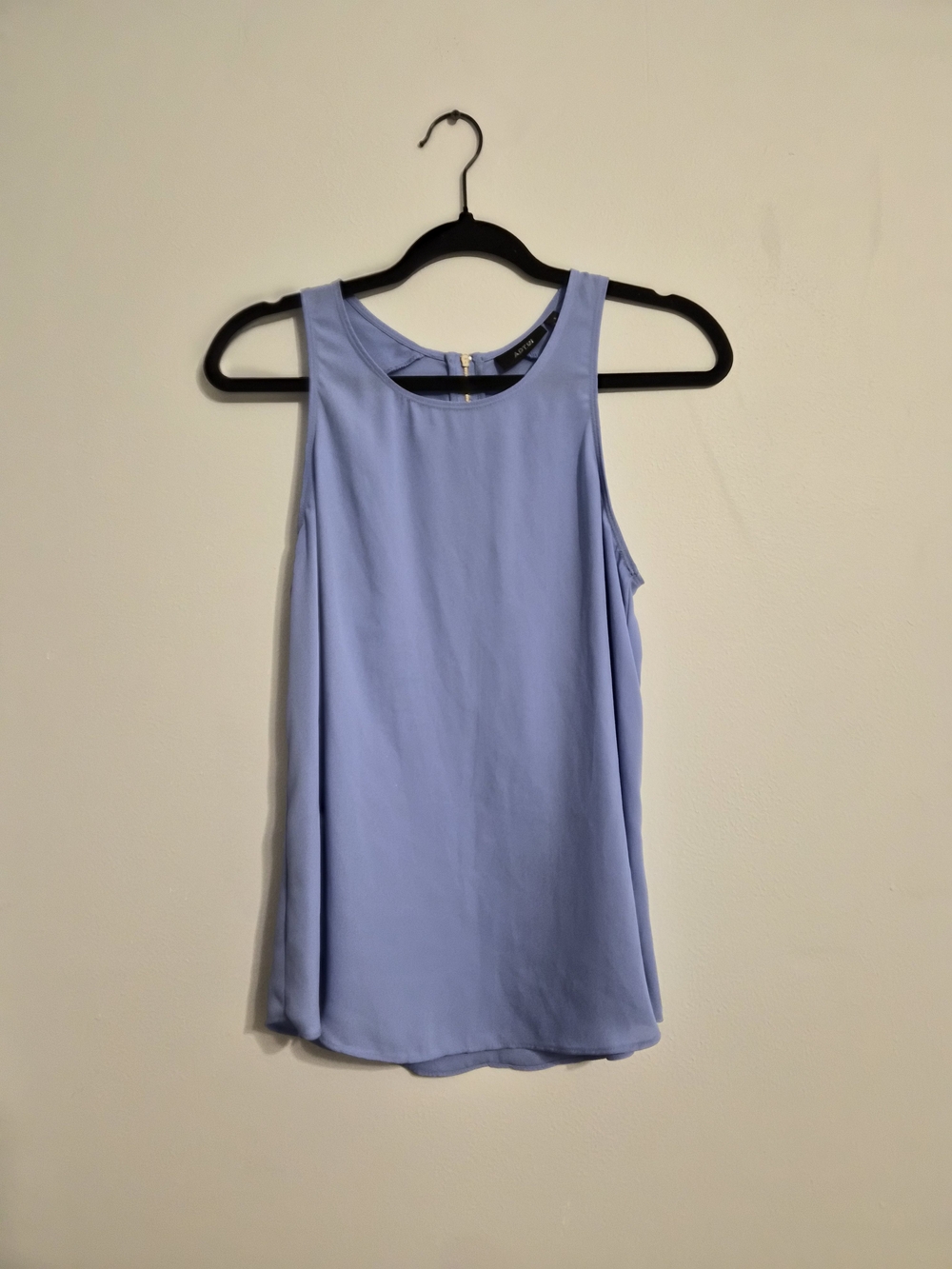 Light Blue Sleeveless Scoop Neck Women's Top